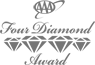 This image shows the logo for the "Four Diamond Award," depicting four diamonds beneath stylized text.